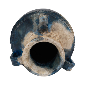 Vaso in terracotta con tre manici per l'arredamento del soggiorno, complemento d'arredo casual per ingresso, camera da letto, ufficio, mensola - Product Image 5