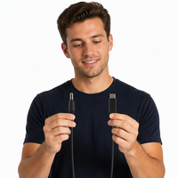Câble de charge rapide Type-C vers Type-C en nylon blindé haute vitesse de 1 m, 5A, double interface, pour appareils iOS, certifié CE