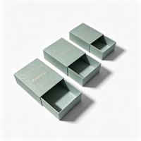 Boîte rigide personnalisée pour chocolats et bonbons avec couvercle coulissant réutilisable, logo gravé, emballage cadeau pour chocolats de marques de prestige