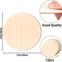 Super qualité 3mm tilleul contreplaqué inachevé 4 pouces disques en bois pour bricolage maison avion bateau bateau Arts artisanat peint à la main