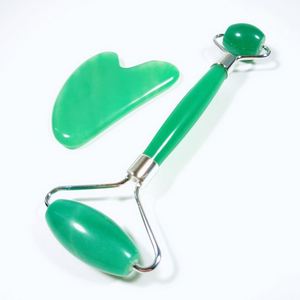 <span class=keywords><strong>Rouleau</strong></span> <span class=keywords><strong>de</strong></span> <span class=keywords><strong>Jade</strong></span> pour la thérapie du visage, livraison gratuite, 100% véritable, bon marché, thérapie fine - Product Image 5