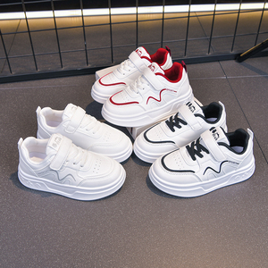 Sneakers Classiche Bianche per Bambini, Scarpe Casual Antiscivolo e Resistenti all'Usura per Scuola e Gioco Quotidiano - Product Image 2