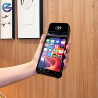 Terminal de point de vente mobile portable avec écran tactile Android 13/14 de 5,5 pouces, machine à espèces avec NFC
