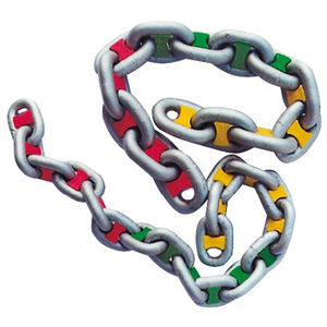 Chaîne d'ancre à maillons cloutés couleur personnalisée, chaînes de navire soudées en acier haute résistance, fabriquées en Chine, chaîne d'ancre, chaîne de câble, marine - Product Image 2