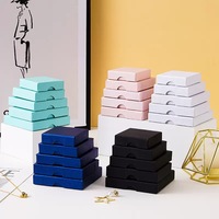Boîte cadeau en papier pour bijoux, avec logo personnalisé, pour bagues, boucles d'oreilles, colliers, pendentifs, pour fiançailles et mariage