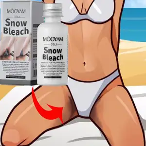 Crema blanqueadora para el área del bikini, Undream Woman, crema negra para eliminar las partes privadas, crema blanqueadora para el cuerpo y la nieve, venta al por mayor