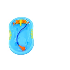 2024 Venta caliente al por mayor conjunto pato amarillo agua flotante chirriante ducha baño diversión Juguetes a granel para bebés niños pequeños - Product Image 1