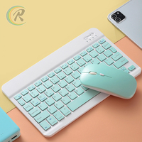 Espagnol russe anglais Mini tablette Portable sans fil clavier souris combo pour Mac Pc Iphone Ipad Ios