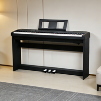 Piano numérique mini-grand format Beisite Matte 88 à mécanisme marteau, haut-parleur intégré, batterie rechargeable, marteau Beffa, étui inclus