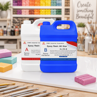 Résine Époxy CNMI AB Transparente Qualité Alimentaire Kit de Résine Époxy Liquide Cristalline pour Table en Résine HL210 2:1