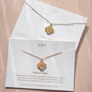 Vente en gros Bracelet trèfle musulman en acier inoxydable plaqué <span class=keywords><strong>or</strong></span> 18 carats <span class=keywords><strong>arabe</strong></span> Colliers pendentifs bijoux islamiques mode pour femmes - Product Image 1