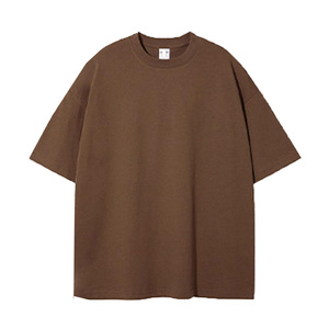 T-shirt pour homme en coton épais 300g, décontracté d'été, personnalisé, ample, à épaules tombantes, col rond, surdimensionné - Product Image 5