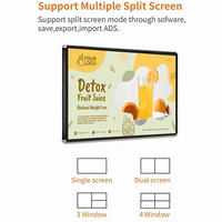 Afficheur numérique Android ultra-fin horizontal pour centre commercial, écran LCD mural de 55 pouces, affichage publicitaire avec SDK