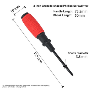 Magnetic Grenade <b>Screwdriver</b> Non-slip Corn Handle Slotted Phillips <b>Screwdriver</b> 45# Steel Insulated Hand <b>Screwdriver</b> for Repair - Product Image 4