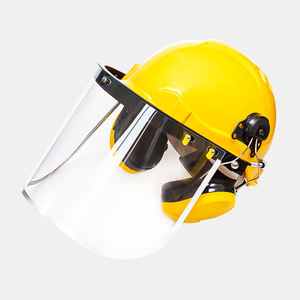 خوذة أمان للبناء بست نقاط تعليق مع واقي شمس وواقيات أذن - Product Image 6