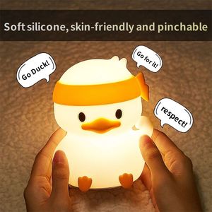 High-End Silicone Pat Light Bedside Night <b>Lamp</b> LED <b>Table</b> <b>Lamp</b> with Eye Protection <b>Mini</b> Sizes Sleep Companion Companion - Product Image 2
