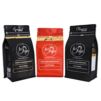 Bolsas de Empaque para Café y Leche Personalizadas, Bolsa de Fondo Plano con Sellado Térmico, Reutilizable, de Grado Alimenticio, Flexible, a Prueba de Humedad, Digital
