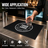 Tapis de bar en caoutchouc PVC souple personnalisé avec logo, grande taille, antidérapant et imperméable, idéal pour les fêtes - Prix usine, vente en gros