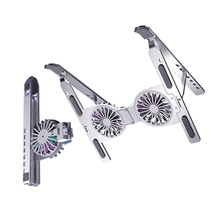 Grand support de <span class=keywords><strong>refroidissement</strong></span> pour ordinateur <span class=keywords><strong>portable</strong></span> <span class=keywords><strong>17</strong></span> <span class=keywords><strong>pouces</strong></span> en aluminium ROC avec double ventilateur Support OEM réglable pour ordinateur <span class=keywords><strong>portable</strong></span> et <span class=keywords><strong>tablette</strong></span> - Product Image 5