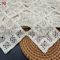 Tissu en coton jacquard 3D au crochet, creux, en gros, directement de l'usine
