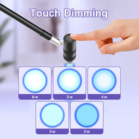 Lampe UV LED pour la polymérisation de la colle d'extensions de cils, séchage rapide, lumière violette, sur pied, pour salon de beauté