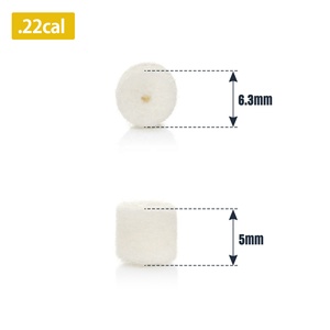 GUGULUZA .22 .30Cal 9mm 12GA Tampons de nettoyage de chambre Pellets de nettoyage de chambre Vadrouille de <span class=keywords><strong>laine</strong></span> feutre alésage <span class=keywords><strong>brosse</strong></span> pistolet Kits de nettoyage - Product Image 5