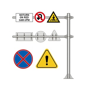 Señal de Tráfico de Advertencia de Seguridad Vial, Lámina Reflectante de Alta Visibilidad, Señales de Estacionamiento de Aluminio para Calle, Señales de Tráfico en Blanco - Product Image 4
