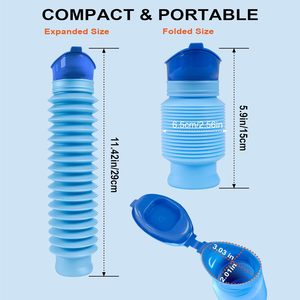 Botella de Viaje Plegable Impermeable de 750 ml de PP para Orinar, para Hombres y Mujeres, Botella de Orina Portátil para Coche - Product Image 6