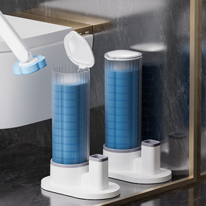 Disposable Toilet Cleaning <b>Brush</b> Heads Oval Plastic For Home Use - Product Image 2