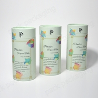 Emballage personnalisé en tube de papier de qualité alimentaire avec fenêtre pour les collations, les bonbons, les biscuits, boîte cylindrique en carton composite