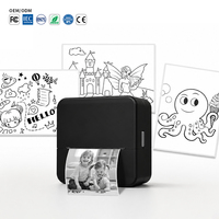 Printer Thermal Mini X6 Putih Pink 800mAh BT Nirkabel 200DPI Tanpa Tinta Foto Sketsa Hadiah Kembali ke Sekolah Hadiah Ulang Tahun Hadiah Liburan
