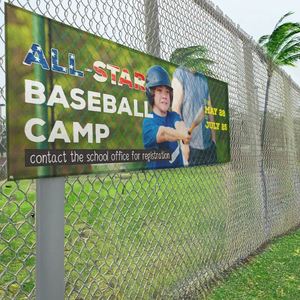 Best Seller Portable Vinyl Mesh <b>Banner</b> UV Printed Breathable Custom Print for Outdoor Roadshow Trade Show Brand Promotion - Product Image 1