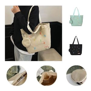 Factory Custom Medium Size Hand Length Handle Travel Hot Sale Fashion Cotton Zipper Closure Grocery Shopping <b>Bag</b> - Product Image 1