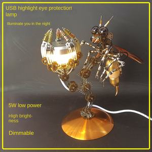 نموذج روبوت معدني عالي الصعوبة للتجميع، نموذج ثلاثي الأبعاد دقيق مصنوع يدويًا، لعبة ميكانيكية معقدة ثلاثية الأبعاد للتركيب الذاتي، مجموعة من 40 قطعة - Product Image 4