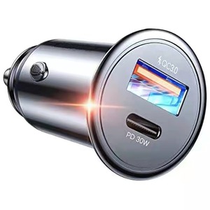 Adaptador de cargador de coche USB C <span class=keywords><strong>Mini</strong></span> y Metal 30W/48W encendedor de cigarrillos cargador USB <span class=keywords><strong>carga</strong></span> rápida - Product Image 5