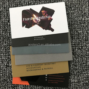 Tái chế tùy chỉnh thẻ kinh doanh vàng lá in giấy Cảm ơn bạn thẻ thiệp chúc mừng với phong bì - Product Image 4