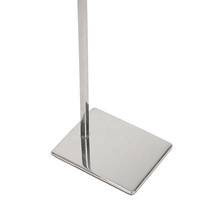 OEM Nouveau Style Argenté Métal Acier Inoxydable Réglable Boutique de Détail Couture Toggery Sac à Main Cintre Stand Holder