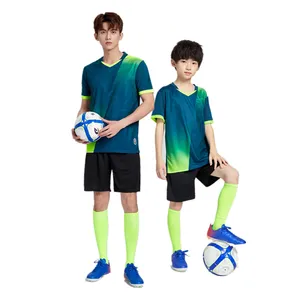 Высококачественная командная дизайнерская тренировочная одежда, Детская футбольная майка, комплект рубашек, дышащая быстросохнущая детская спортивная футбольная форма на заказ