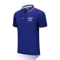 Groothandel Custom Borduren Logo Golf T-shirt Business Sneldrogende Plain Polo T-shirt Stof 100% Katoen Mannen Polo shirt