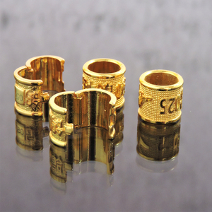 Anillo de Pata de Paloma de Carreras Dorado Personalizado de 8 mm para Aves Canarias - Product Image 5