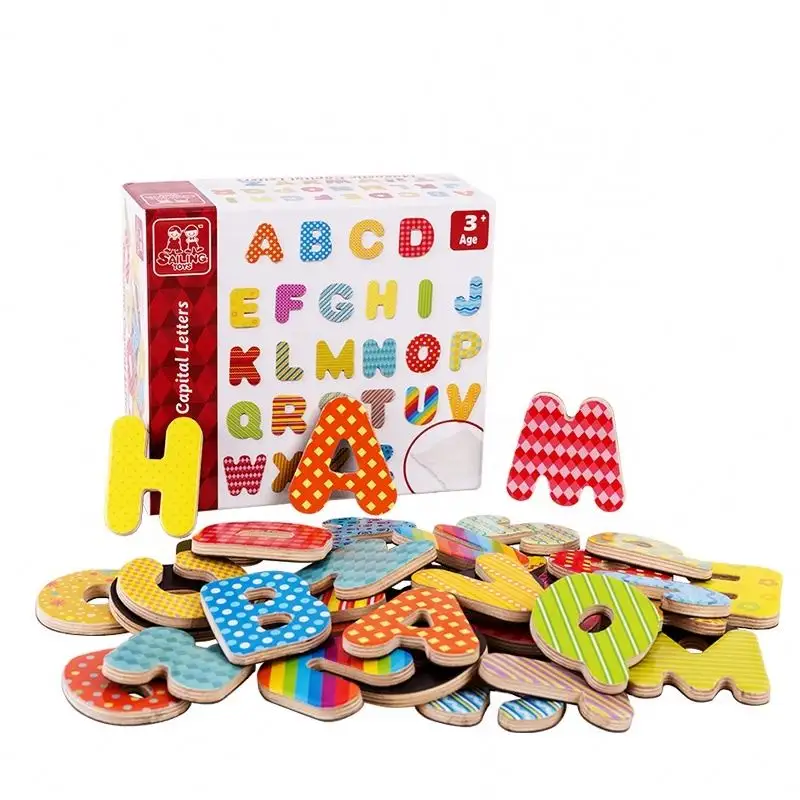 35 pcs 아기 교육 아이 abc 자본 자기 알파벳 편지 어린이 3 +