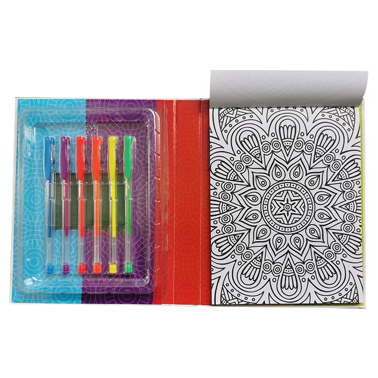 Лидер продаж, Oem, дешевая цена, детский карандаш для раскрашивания, Набор цветных карандашей, книга