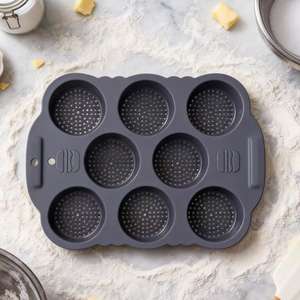 <span class=keywords><strong>Moule</strong></span> à Hamburger <span class=keywords><strong>en</strong></span> Silicone 8 Cavités Antiadhésif Outil de Cuisson pour Baguettes Résistant à la Chaleur Compatible Lave-Vaisselle et Four Usage Domestique - Product Image 3