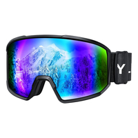Masque de ski YL SKI200 à monture intégrale résistant aux rayures pour adulte avec protection UV400 et double lentilles anti-buée