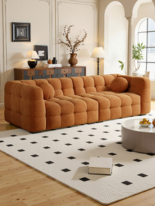 Combinación de Sofá Nórdico para Sala de Estar Módulo de Empalme Simple y Moderno Sofá de Recepción para Tienda de Ropa o Salón de Belleza - Product Image 2