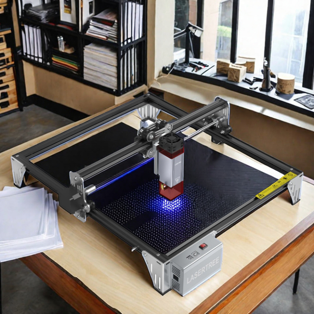 LASER TREE K1 Mini Portable 10W Optical Power CNC 3030 Lazer Engraving Cutting Machine Diode Laser Engraver for Stone Wood Glass