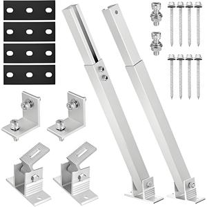 Supports de fixation avant et arrière pour panneaux solaires photovoltaïques sur mesure, fournis directement par l'usine, pour tuiles en acier coloré/toits plats/sols plats - Product Image 3