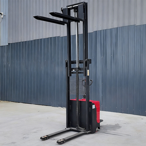 Chinese Factory <strong>Electric</strong> Pallet <strong>Stacker</strong> Stand on Type 1.5 Ton 2 Ton Full <strong>Electric</strong> <strong>Stacker</strong> with <strong>Straddle</strong> Legs - Product Image 2