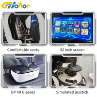 Comercial 9d Vr avión niños VR avión máquina de juego volador con 360 grados visión libre VR simulador de vuelo