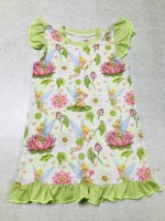 Little Glow Kids Brand RTS Mystery Box Bamboo Wholesale Whatnot Cute Printed Soft 220GSM Bamboo Ruffle/Long Girls Nightgowns
